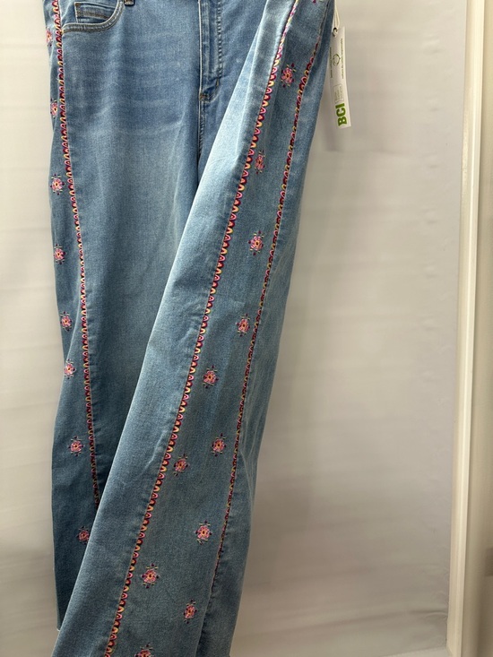 NWT Tribal Jeans Embroidered Wide Leg Denim Women’s Size 16 - Picture 3 of 7